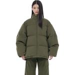 Пуховик унисекс цвета хаки WE11DONE - фото 4