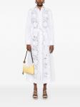Платье-рубашка с вышивкой P.A.R.O.S.H., белый - фото 2