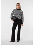 Вязаный свитер 99X7_черный comma - фото 5