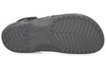 Сабо Crocs Beach Black Sandals 'Gray White' - фото 5