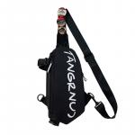 Techson Нейлоновая слинг-сумка обычная унисекс Black/White, White Bag+Cute Cow Charm - фото 2