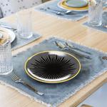 Тарелка Intirilife, 15,3x2x15,3 см, черный - фото 4