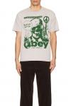 Футболка Obey серебряная - фото 3