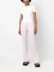 Расклешенные брюки Interlock Courrèges, розовый - фото 2