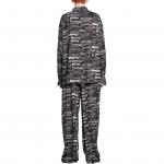 Рубашка мужская Balenciaga Logo-print, черный / белый - фото 4