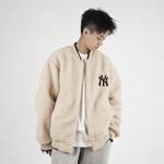 Куртка New York Yankees Velvet унисекс бежевый Mlb - фото 4