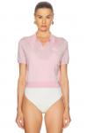 Short Sleeve Поло Tee Alexander Wang, Light Pink - фото