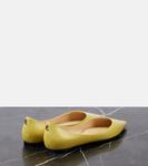 Обожаю кожаные балетки Jimmy Choo, Sunbleached Yellow - фото 3
