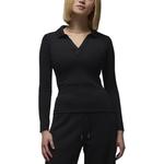 Трикотажная женская футболка Jordan черно-белая - фото 2