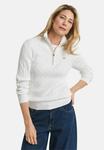 Джемпер GANT CABLE HALF, Eggshell/Off-White - фото