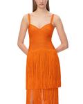 Платье Georgia Hervé Léger, оранжевый - фото 3