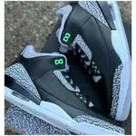 Jordan Air 3 "Green Glow" Чёрно-зелёный - фото 7