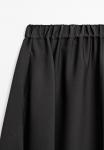 Юбка Massimo Dutti FLARED MIDI WITH ELASTICATED WAISTBAND , Black - фото 7