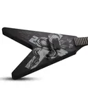 Электрогитара Schecter V-7 Chris Howorth Snake Cross в сатиновом черном цвете - фото 3
