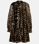 Мини-платье Loretta из смесового шелка фил-купе Ulla Johnson, Obsidian - фото