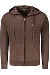 Мужской кардиган Norway 1963 на молнии с капюшоном, коричневый - фото