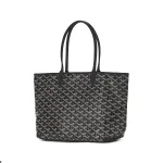GOYARD Сумка тоут из холста с телячьей кожей - фото 4