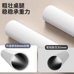 Стол 100х40 см Naijia полузакрытый с тумбой и шестисекционным шкафчиком, простой белый для домашнего офиса и спальни - фото 5