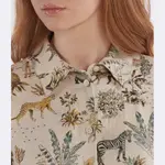 Льняная рубашка оверсайз Riani, бежевый - фото 3