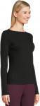 Лонгслив Vince Rib Long Sleeve Slash Neck, черный - фото 2