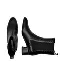 Кожаные ботильоны на каблуке-бонни Karl Lagerfeld, черный - фото 4