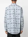 Рубашка Faïence с геометричным принтом Drôle De Monsieur, синий - фото 4