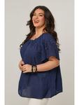 Блузка Curvy Lady, темно-синий - фото 2