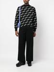 AMBUSH logo-intarsia crew-neck jumper, черный - фото 3