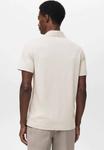 Поло Mango Polo shirt, Off-White - фото 3