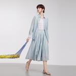 ELLE Рубашка Women's Blue Lapel Moderate - фото 4