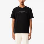 Футболка с вышитым логотипом LACOSTE, черный - фото 3