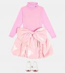 Юбка с бантом Caroline Bosmans, розовый - фото 2