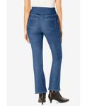 Женские джинсы Within Flex-Fit Pull-On Bootcut Gap-Free Stretch Denim Woman Within, Medium stonewash - фото 2