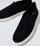 Надерс замшевые слипоны Manolo Blahnik, 4109 Navy - фото 3