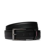 Ремень Tommy Hilfiger BusinessTexture, черный - фото