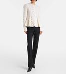 Вязаный свитер из шерсти и кашемира McQueen, Ivory - фото 2