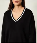 Свитер Relaxed fit Liu Jo Sport, черный - фото 4