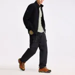 MERRELL Черное бархатное пальто, Abyss Black - фото 5