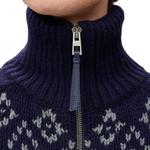 Свитер с узором на молнии LOEWE, синий - фото 5