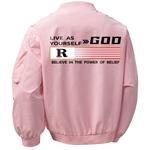 DJ.SPIRIT Куртка Unisex, Pink (Baseball Collar Style) - фото