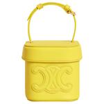 CELINE Триумф гладкая кожаная сумка-бокс - фото