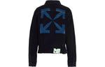 Куртка fw20 arrow printed denim jacket men black Off-White, черный - фото 2