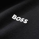 Джемпер с логотипом и высоким воротником HUGO BOSS, черный - фото 8
