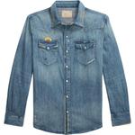 Джинсовая рубашка Polo Ralph Lauren, indigo - фото