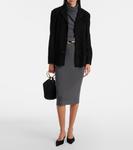 Замшевый блейзер Opus Nour Hammour, черный - фото 2