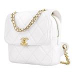 CHANEL Рюкзак из овчины женский белый - фото 2