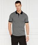 Поло мужское Boss с принтом, черный - фото 3