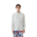 Рубашка на пуговицах с длинными рукавами Acne Studios, серо-белый - фото 8