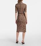 Топ с леопардовым принтом Stella McCartney, Multicolour Brown - фото 3