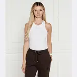 Необычный топ приталенного кроя Pinko, белый - фото 2